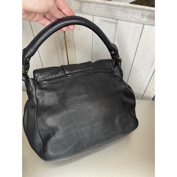 Marc By Marc Jacobs Vintage Ukita Black Soft Leather Classic Top Handle Bag Y2K - Picture 3 of 10